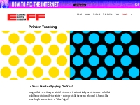 Printer Tracking | Electronic Frontier Foundation