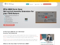  Efile 4868 | File 2023 Personal Tax Extension Online