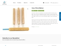 Coconut Coir Poles Manufacturer | Coco Sticks Exporters | EHG 360