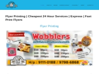 Flyer Printing | Cheapest 24 Hour Services | Express | Fast Print Flye