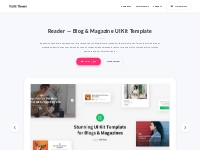 Reader -- Blog   Magazine UI Kit Template by Elastic Themes