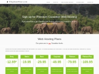 Canadian Web Hosting Sign-up - ElephantHost.com