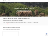 Domain Transfer - ElephantHost.com
