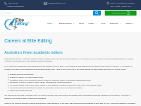 Careers at Elite Editing | Australia’s Finest Academic Editors - 
