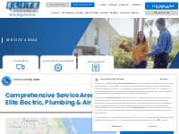 Service Areas - Elite Electric, Plumbing   Air