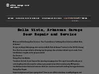 Bella Vista, Arkansas Garage Door Repair Service Area | Elite Garage D