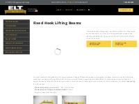 Crane Beams | Lifting Beams | ELT - Engineered Lifting Technologies