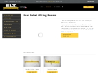 Four Point | Lifting Beams | ELT - Engineered Lifting Technologies