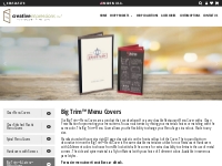 Big Trim(TM) Menu Covers - Creative Impressions - E-Menu Covers