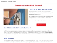BURWOOD LOCKSMITH - Emergency Locksmith Sydney
