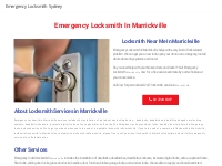 MARRICKVILLE LOCKSMITH - Emergency Locksmith Sydney