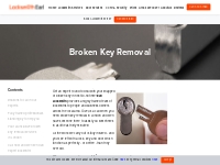 Broken Key Removal - Emergency Locksmiths Near You