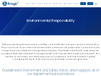Environmental Responsibility   Enagic Middle East