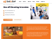 Deep Cleaning Service in London | End to End Cleaning