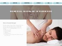 Remedial Massage in Burwood | Energise Therapy Clinic