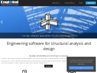 Engineering software for structural analysis and design | Engissol Ltd
