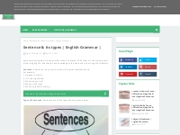 Sentence   its types | English Grammar |