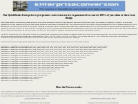 QuickBooks Enterprise Conversion to Pro or Premier.