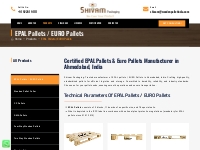 Certified EPAL Pallets, Euro Pallets Manufacturer In Ahmedabad, #1 EPA