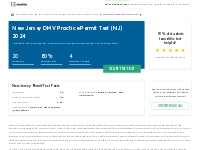 New Jersey DMV Practice Permit Test (NJ) 2024 | + FREE Answers