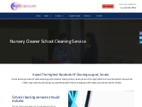 Nursery Cleaner School Cleaning service In London - Professional Clean