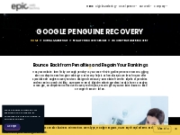 Google Penguin Recovery Services | Epic Web Techno