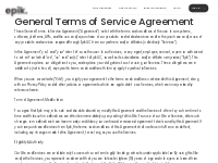  General Terms of Service Agreement - Epik