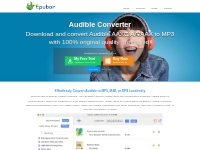 Audible Converter, the best AAX to MP3 converter.