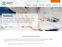 Equity Development: Investor Relations Consulting Firm UK