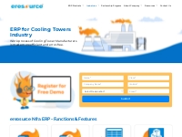 Best ERP Software for Cooling Towers Industry | Cooling Towers ERP