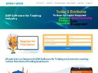 Best ERP Software for Trading and Distribution industry | Trading ERP