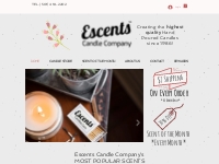 Hand Poured Candles | Escents Candle Company