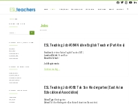 English Teaching Jobs | ESL Teachers, School Teachers | Full/Part time