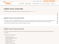 General Assembly | ESMINT