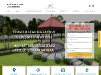 Plots/Sites In Mysore - MUDA /DTCP Approved - RERA Registered Layout