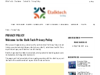 Privacy Policy - ETalkTech