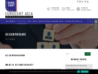 Ce Certificate - Eurocert Asia