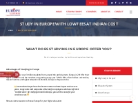 Study in Europe with Low Fees at Indian Cost