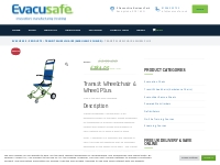 Transit Wheelchair 4 Wheel Plus | Evacusafe