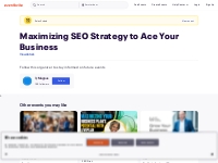 Maximizing SEO Strategy to Ace Your Business Tickets, Thu, Oct 28, 202