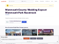 Monmouth County Wedding Expo at  Monmouth Park Racetrack Tickets, Sun,