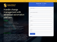 Handle change management with advanced automation platform