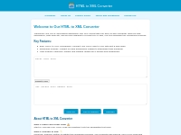 HTML to XML Converter