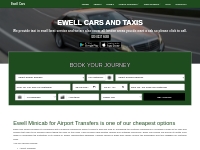 Ewell Taxis providing lowest fare service in the area for the past 30 