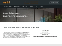 Glass Balustrade Engineering Compliance Melbourne  | Exakt Glass