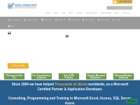 Microsoft Excel and Access Expert Consultants, Programmers,   Power BI