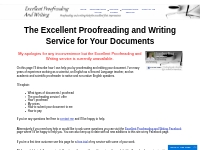 The Excellent Proofreading and Writing Service for Your Documents