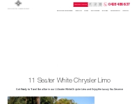 White Chrysler Limo Hire Melbourne - 11 Seater Limo Hire
