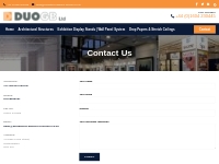 Contact form for Duo GB Ltd
