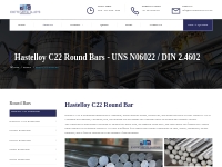 Hastelloy C22 Round Bar - Exotic Metal Alloys